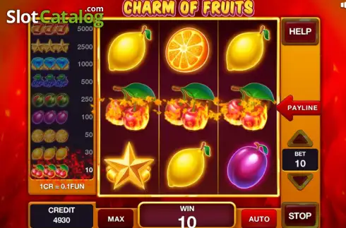 Скрин3. Charm of Fruits (3x3) слот