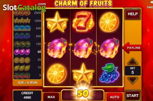 Скрин3. Charm of Fruits (Pull Tabs) слот