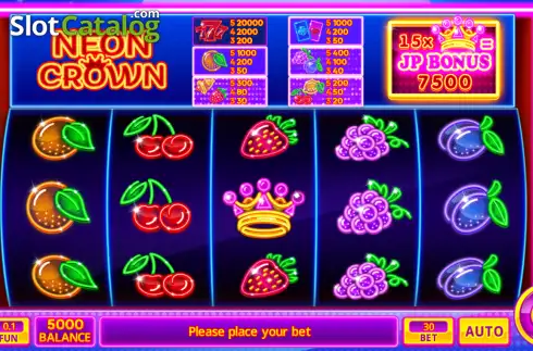 Скрин2. Neon Crown слот
