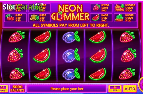Скрин2. Neon Glimmer слот