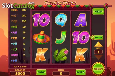 Скрин2. Freedom Fiesta (Reel Respin) слот