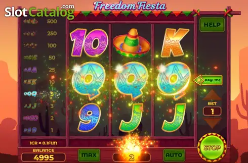 Скрин3. Freedom Fiesta (Reel Respin) слот