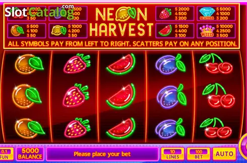 Скрин2. Neon Harvest слот