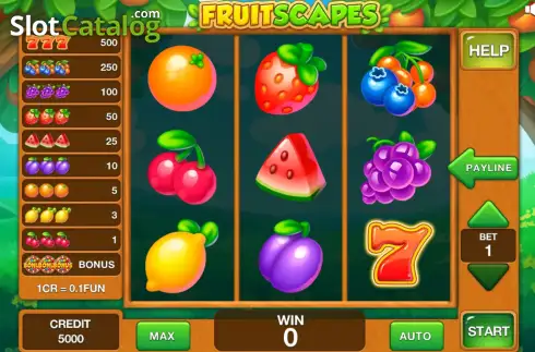Скрин2. Fruit Scapes (Pull tabs) слот