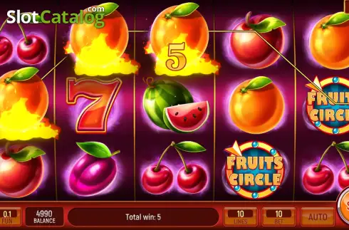 Скрин3. Fruits Circle слот