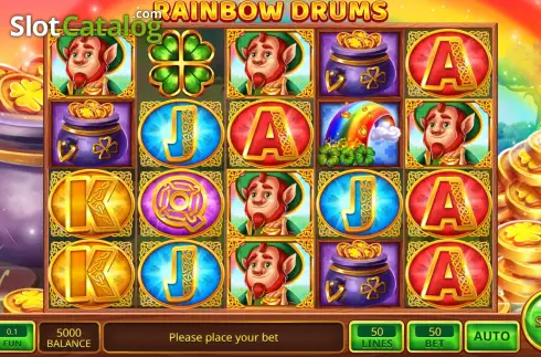 Скрин2. Rainbow Drums слот