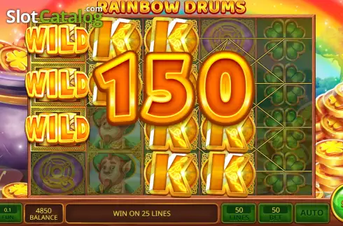 Скрин3. Rainbow Drums слот