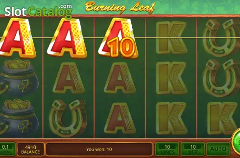 Скрин3. Burning Leaf слот