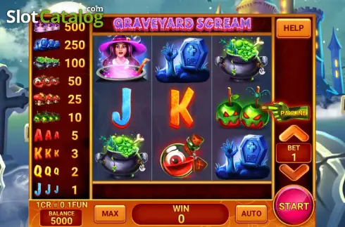 Скрин2. Graveyard Scream (Pull Tabs) слот