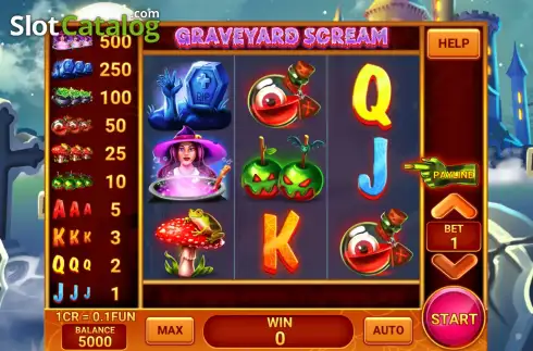 Скрин2. Graveyard Scream (Swap and Win) слот