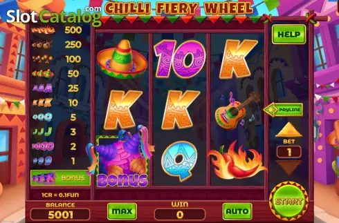 Скрин2. Chilli Fiery Wheel (3x3) слот