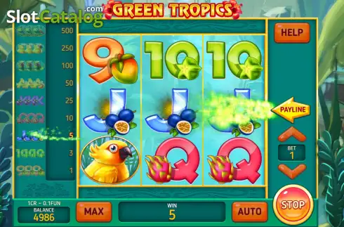 Скрин3. Green Tropics (Pull Tabs) слот