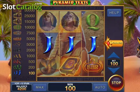 Скрин3. Pyramid Texts (3x3) слот
