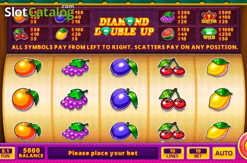 Скрин2. Diamond Double Up слот