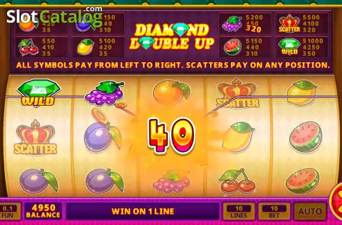 Скрин3. Diamond Double Up слот