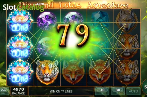 Скрин3. Diamond Lotus Adventure слот