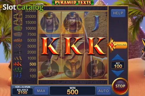 Скрин3. Pyramid Texts (Reel Respin) слот