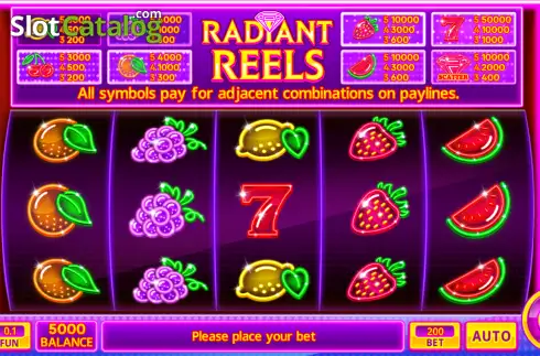 Скрин2. Radiant Reels слот