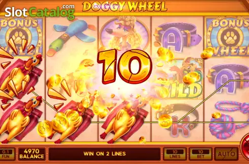 Скрин3. Doggy Wheel слот