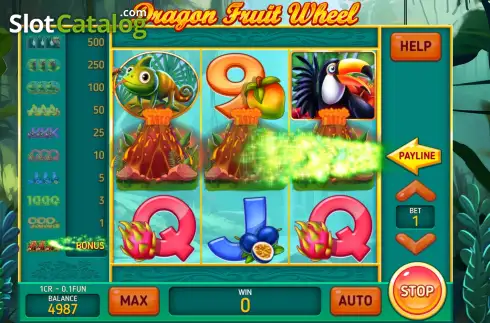 Скрин3. Dragon Fruit Wheel (3x3) слот