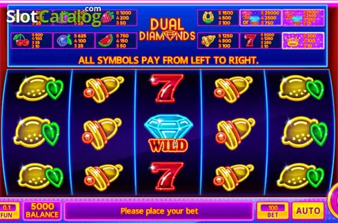 Скрин2. Dual Diamonds слот