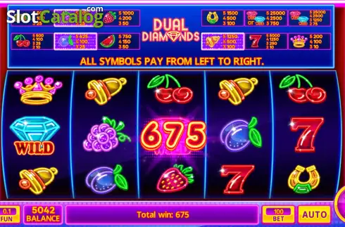 Скрин3. Dual Diamonds слот