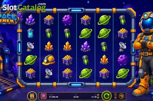 Скрин2. Space Miner слот