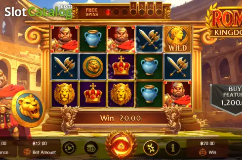 Скрин3. Roma Kingdom слот