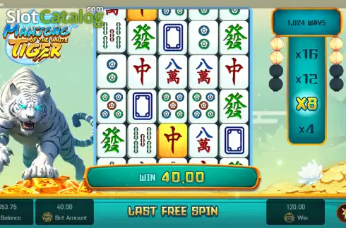 Скрин4. Mahjong of the White Tiger слот