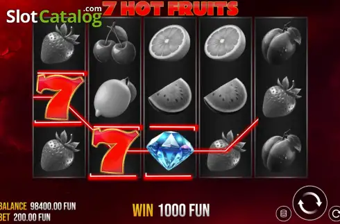 Скрин3. 7 Hot Fruits - 5 Lines слот