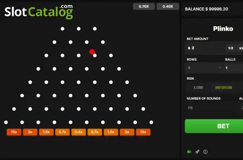 Скрин3. Plinko (Astriona Games) слот
