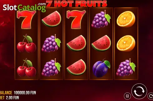 Скрин2. 7 Hot Fruits слот