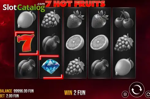 Скрин3. 7 Hot Fruits слот