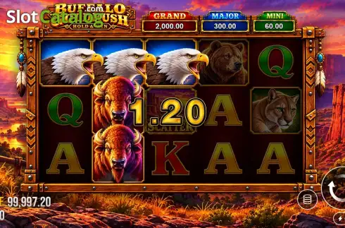 Скрин3. Buffalo Goldrush слот