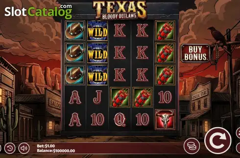 Скрин2. Texas Bloody Outlaws слот