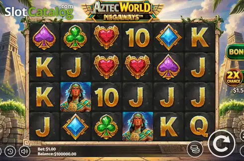 Скрин2. Aztec World Megaways слот