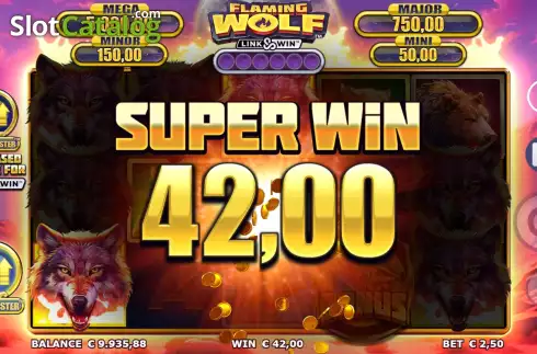 Скрин7. Flaming Wolf Link&Win слот