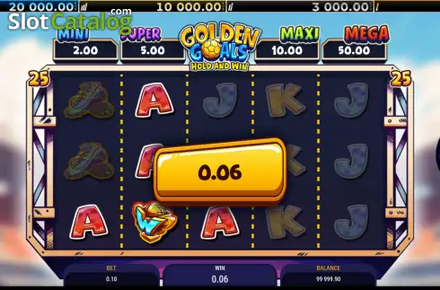 Скрин3. Golden Goals Hold and Win слот