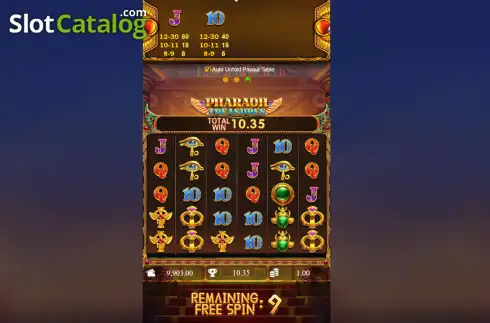 Скрин3. Pharaoh Treasures слот