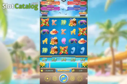 Скрин2. Bikini Beach (Besoft) слот