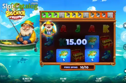 Скрин3. Big Catch Rush слот