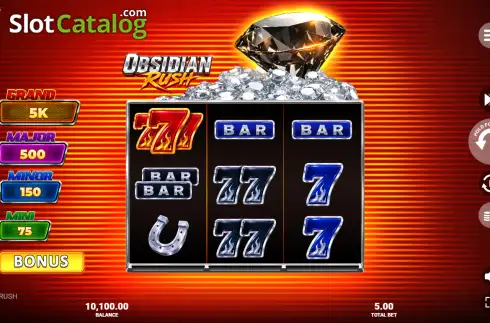 Скрин2. Obsidian Rush слот