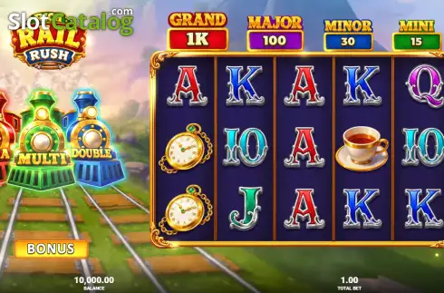 Скрин2. Rich Rail Rush слот