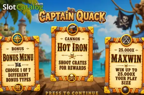 Скрин2. Captain Quack слот