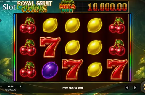 Скрин2. Royal Fruit Coins слот