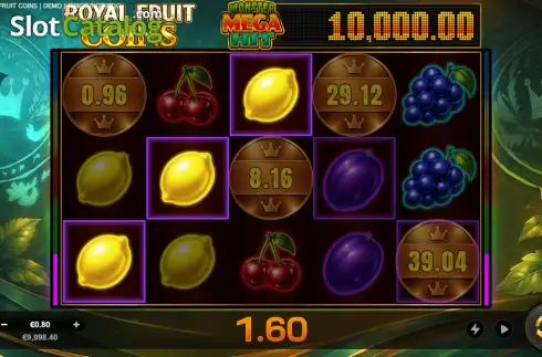 Скрин3. Royal Fruit Coins слот