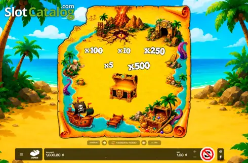 Скрин3. Keno Treasure Map слот