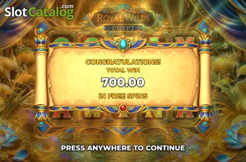 Скрин3. Royal Wilds: Egypt слот