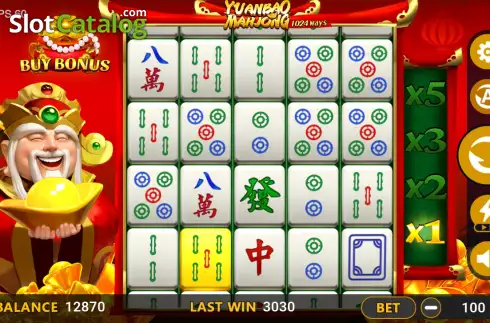Скрин2. Yuanbao Mahjong слот