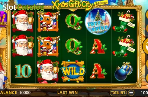 Скрин2. Xmas Gift City слот